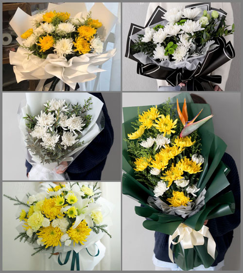 河南南阳社旗县潘河街道望东庄村白事花束代送